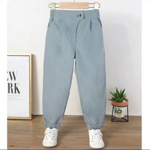 SHEIN Toddler Boy Solid Light Grey Tapered Pants Size 3T